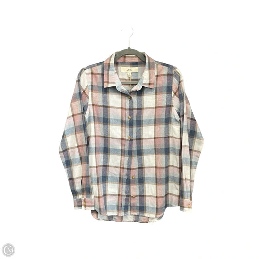 Top Long Sleeve By Thread And Supply In Blue & Pink, Size: S