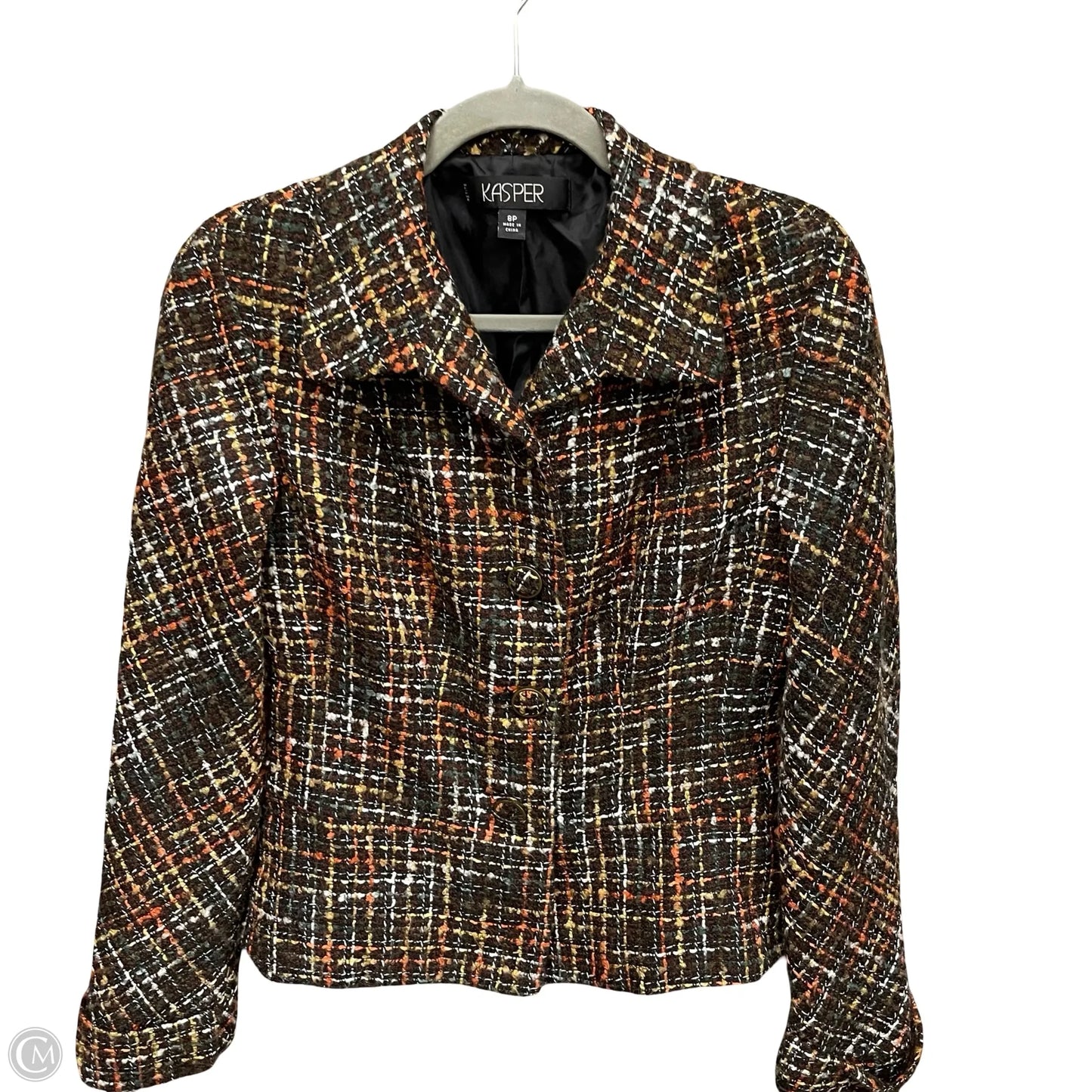Blazer By Kasper In Brown, Size: 8p