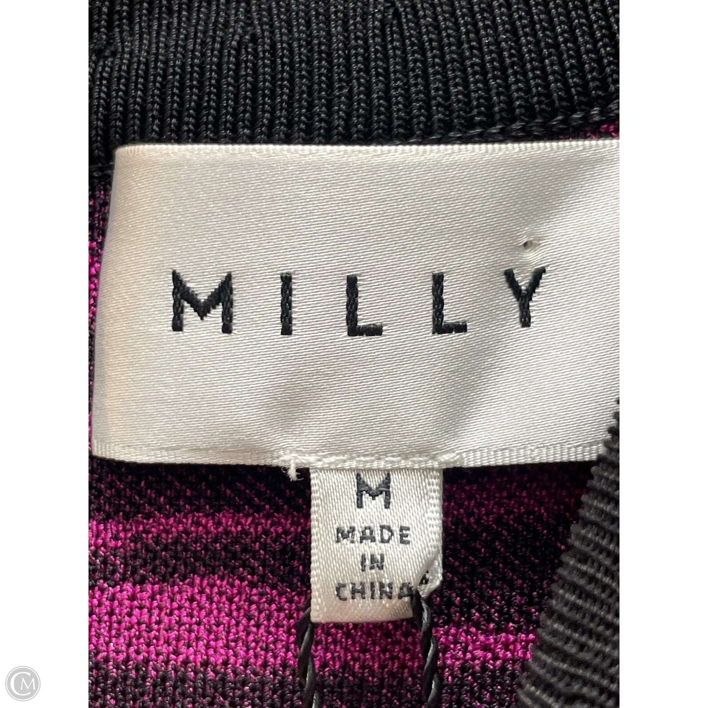 Dress Designer By Milly In Black & Pink, Size: M