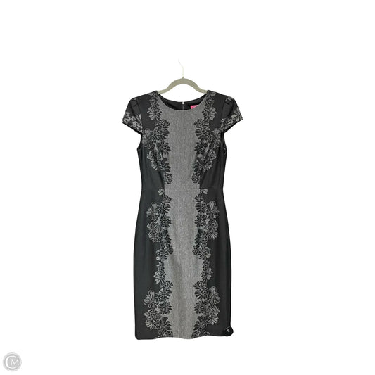 Dress Casual Short By Betsey Johnson In Black & Grey, Size: 2