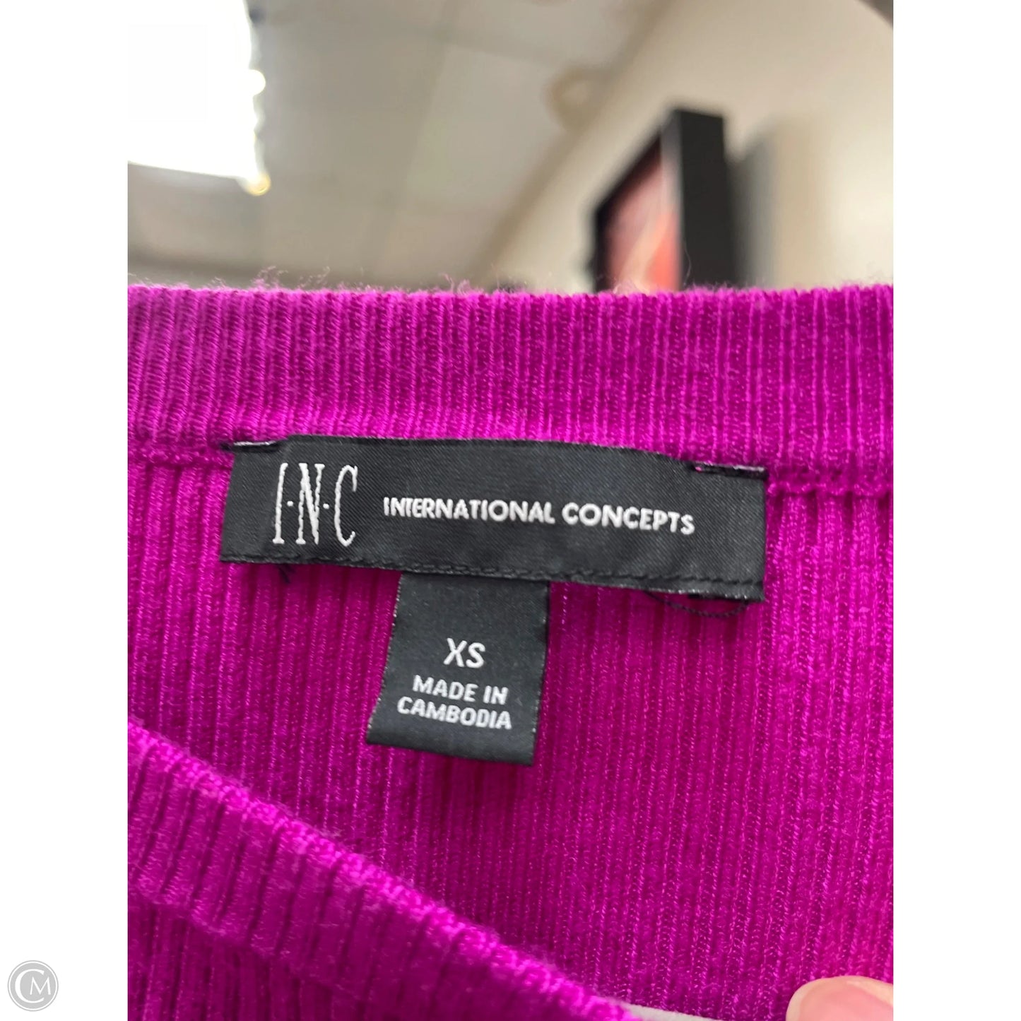 Top Long Sleeve By Inc In Pink, Size: Xs