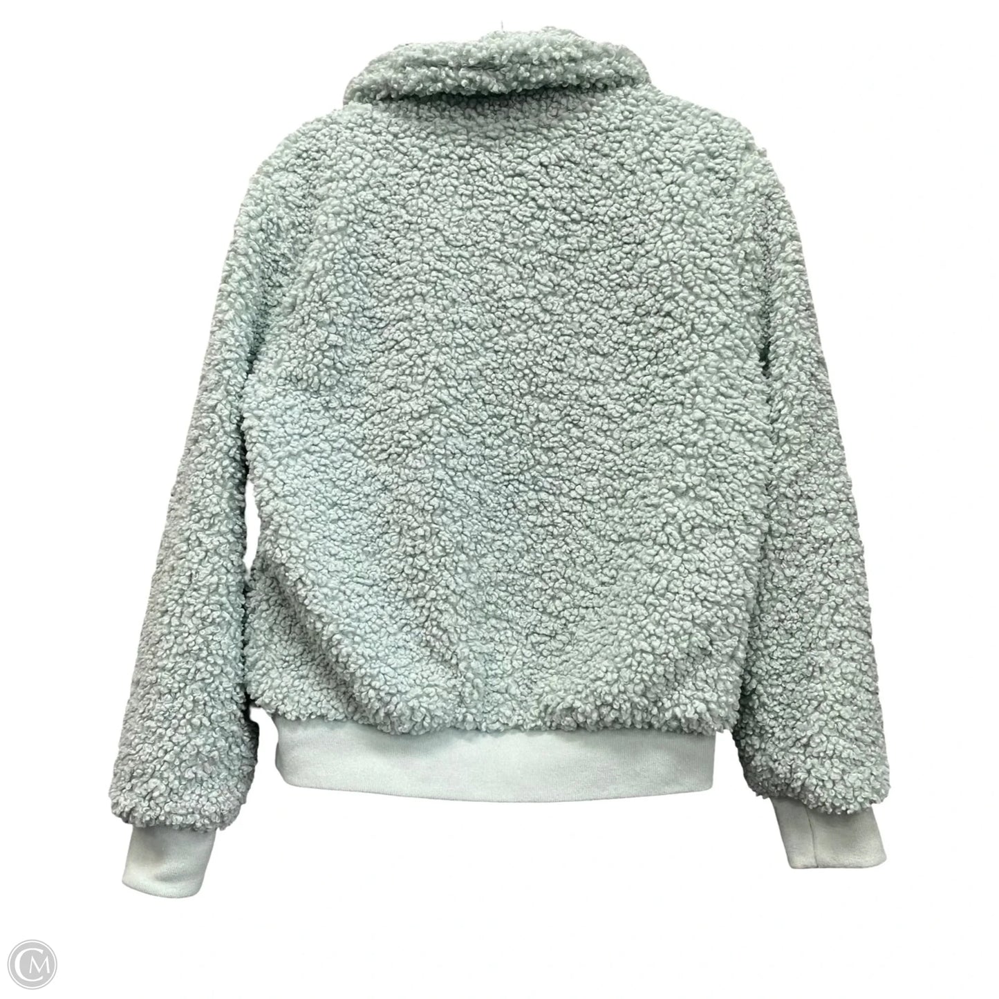 Jacket Faux Fur & Sherpa By Forever 21 In Blue, Size: S