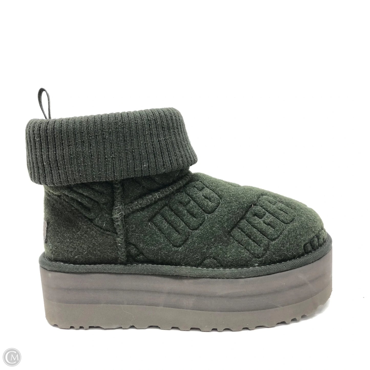 Boots Designer By Ugg In Green, Size: 6