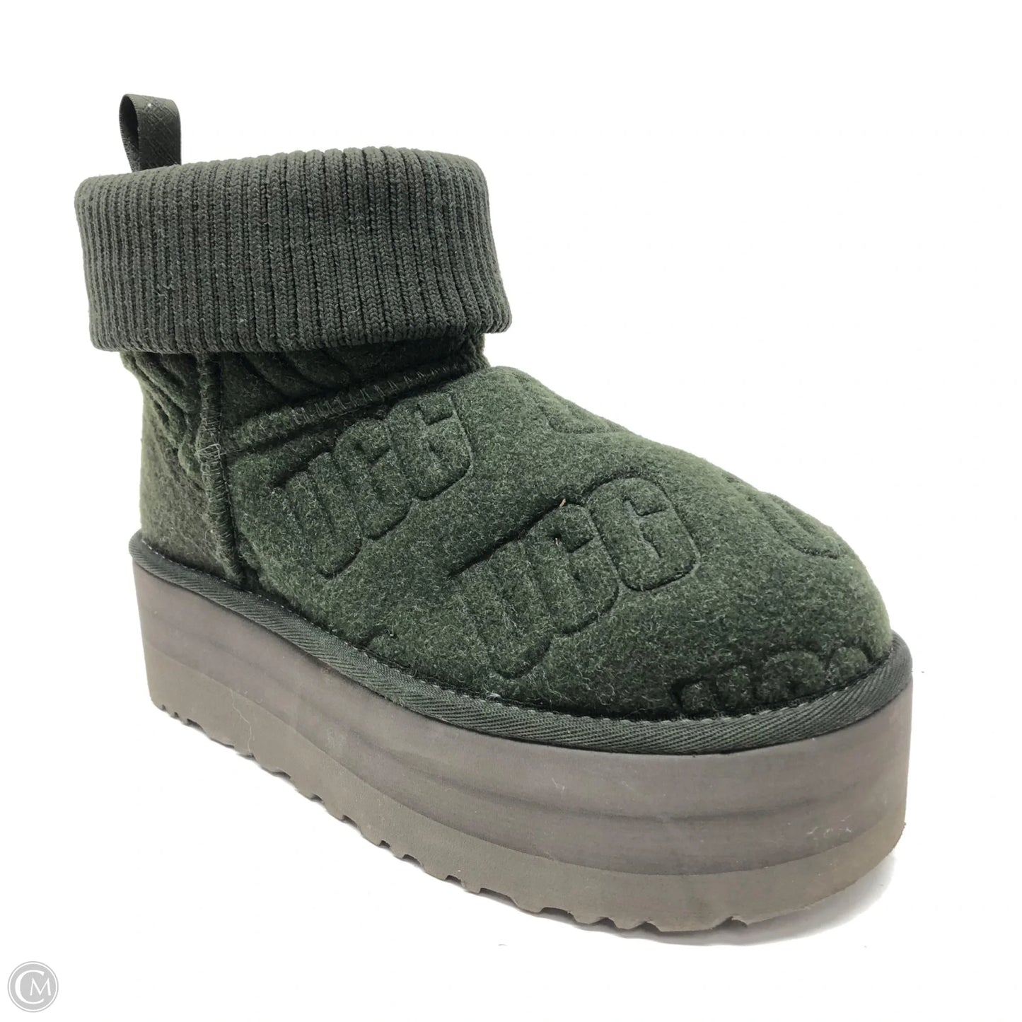 Boots Designer By Ugg In Green, Size: 6