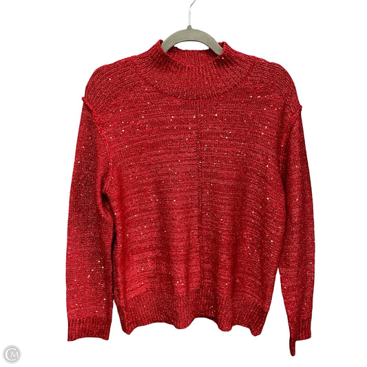 Sweatshirt Crewneck By Reba In Red, Size: L