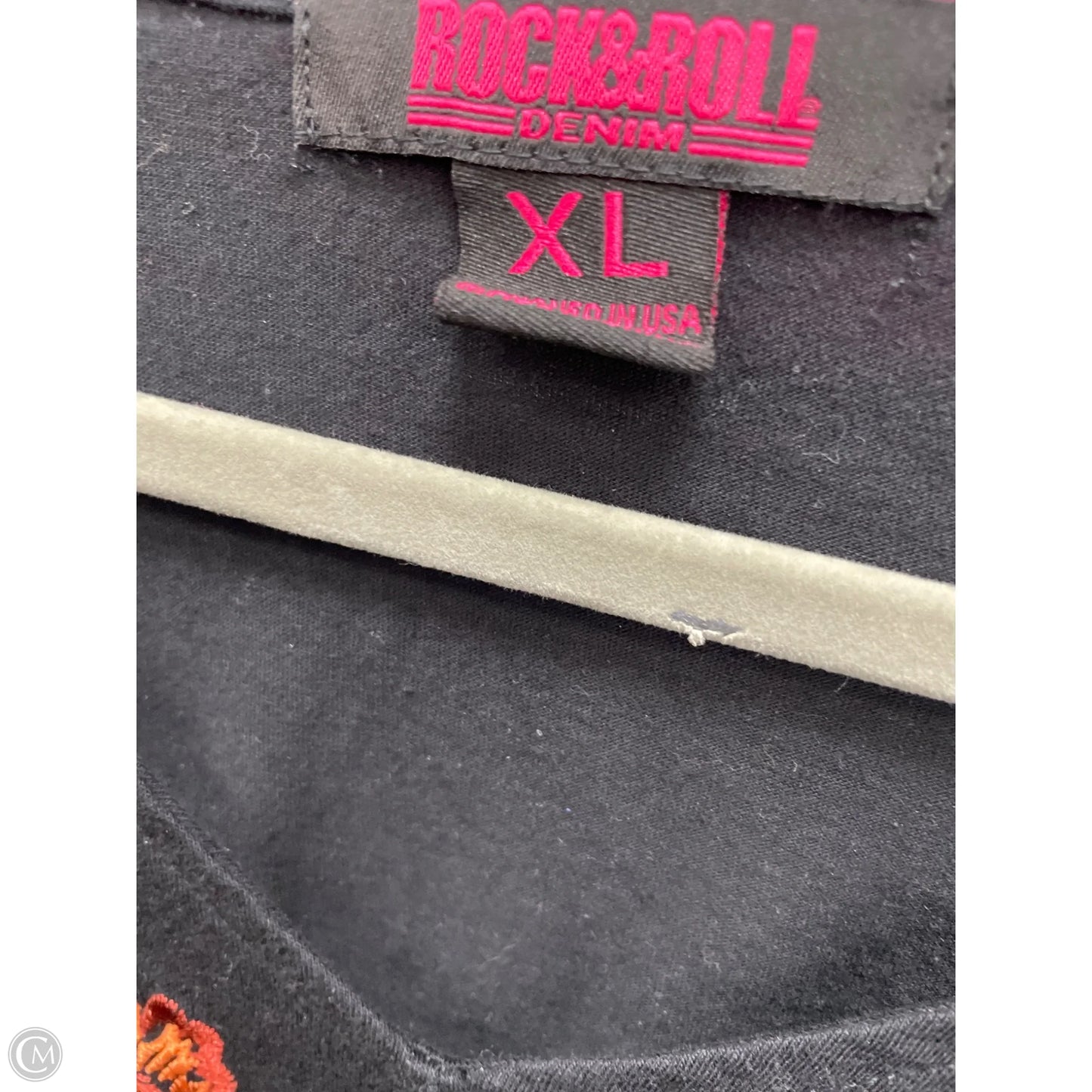 Top Long Sleeve By Rock & Roll In Black, Size: Xl