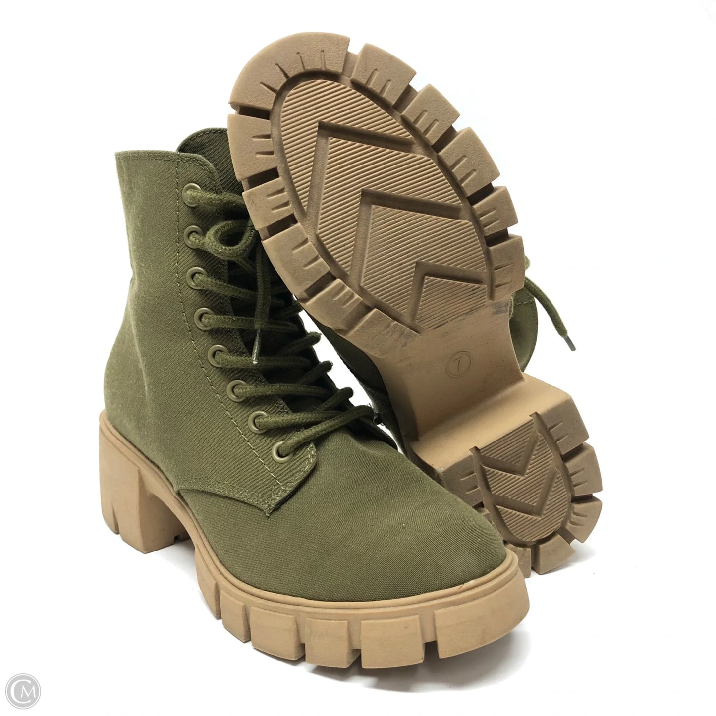 Boots Combat By Universal Thread In Green, Size: 7