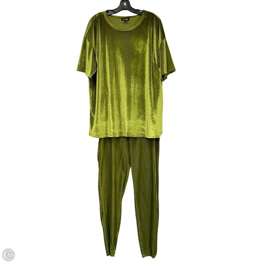 Pants Set 2pc By Fashion Nova In Green, Size: 1x