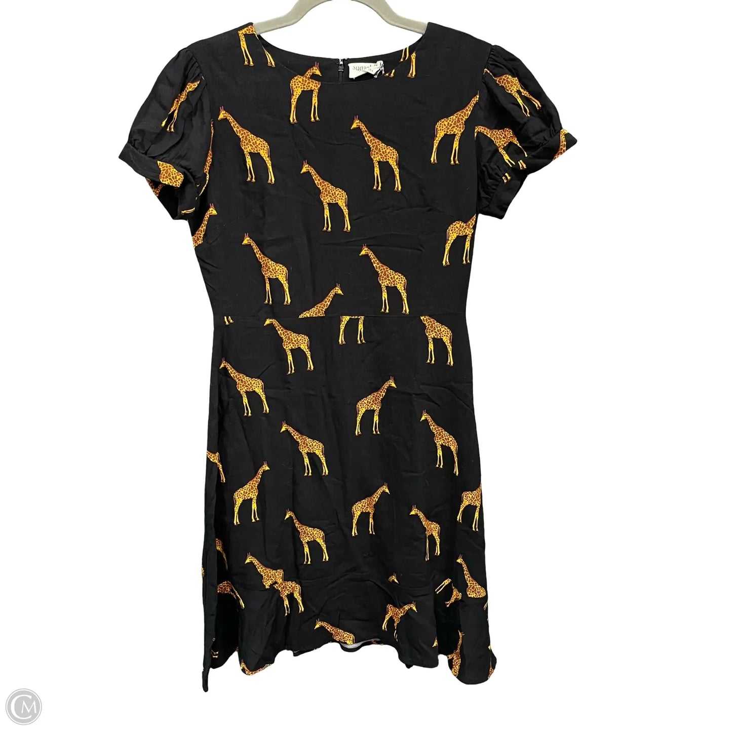 Dress Casual Short By Clothes Mentor In Black & Orange, Size: 4