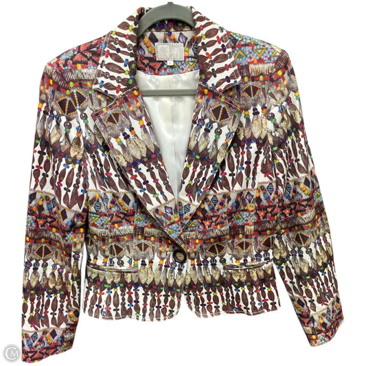 Blazer By Alberto Makali In Brown & White, Size: 10