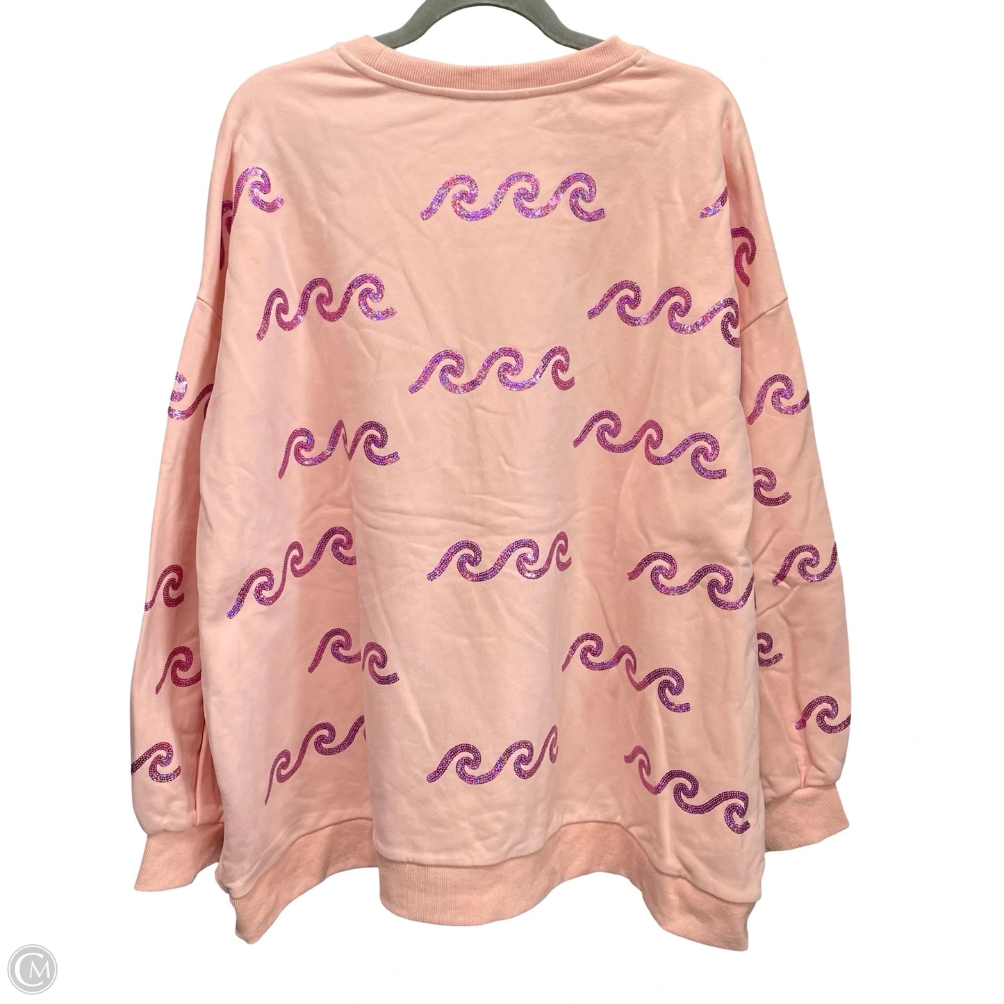 Sweatshirt Crewneck By Cmb In Peach, Size: Xxl
