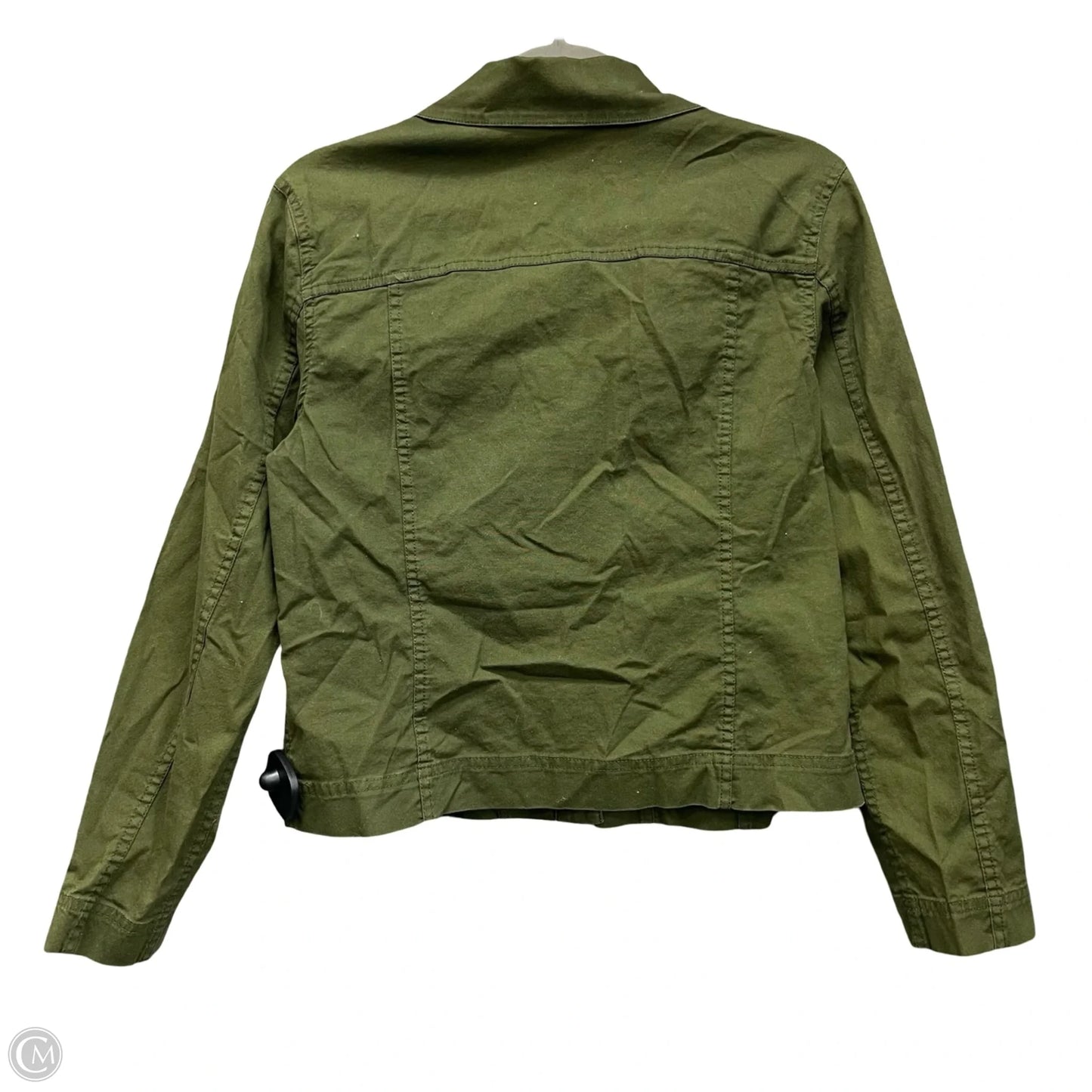 Jacket Shirt By Chicos In Green, Size: S