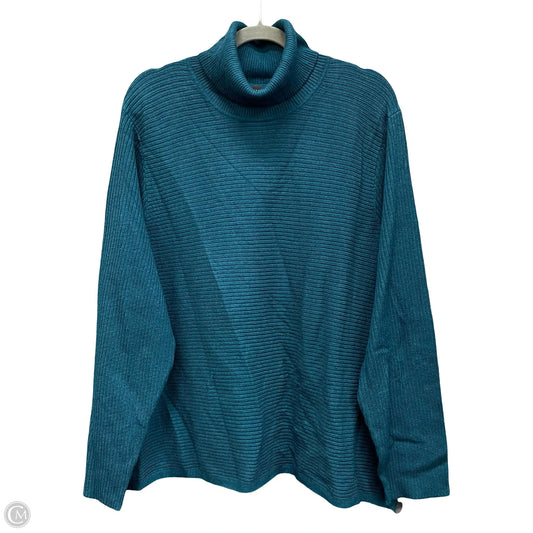 Sweater By Investments In Blue, Size: 3x