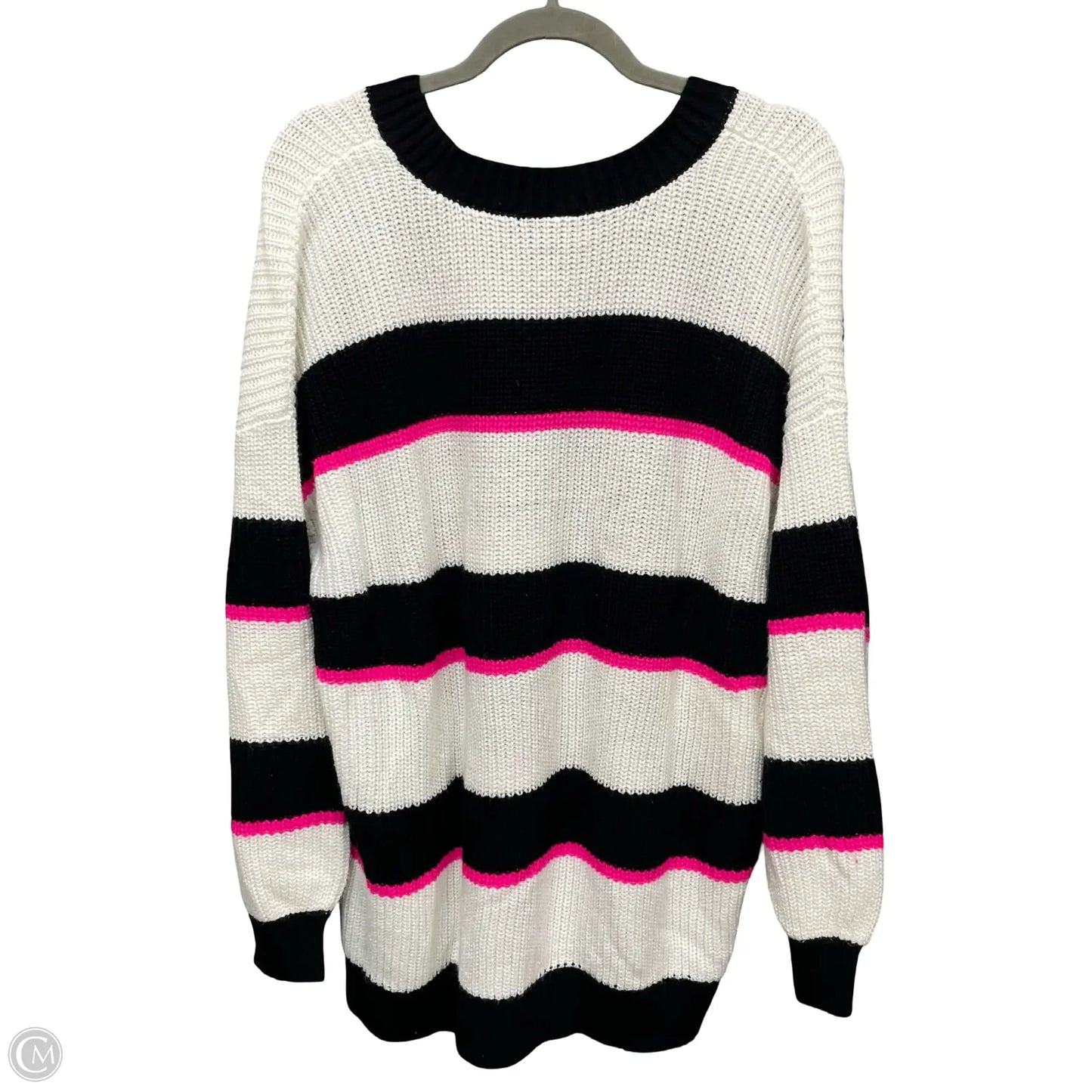 Sweater By Torrid In Black & White, Size: 2x