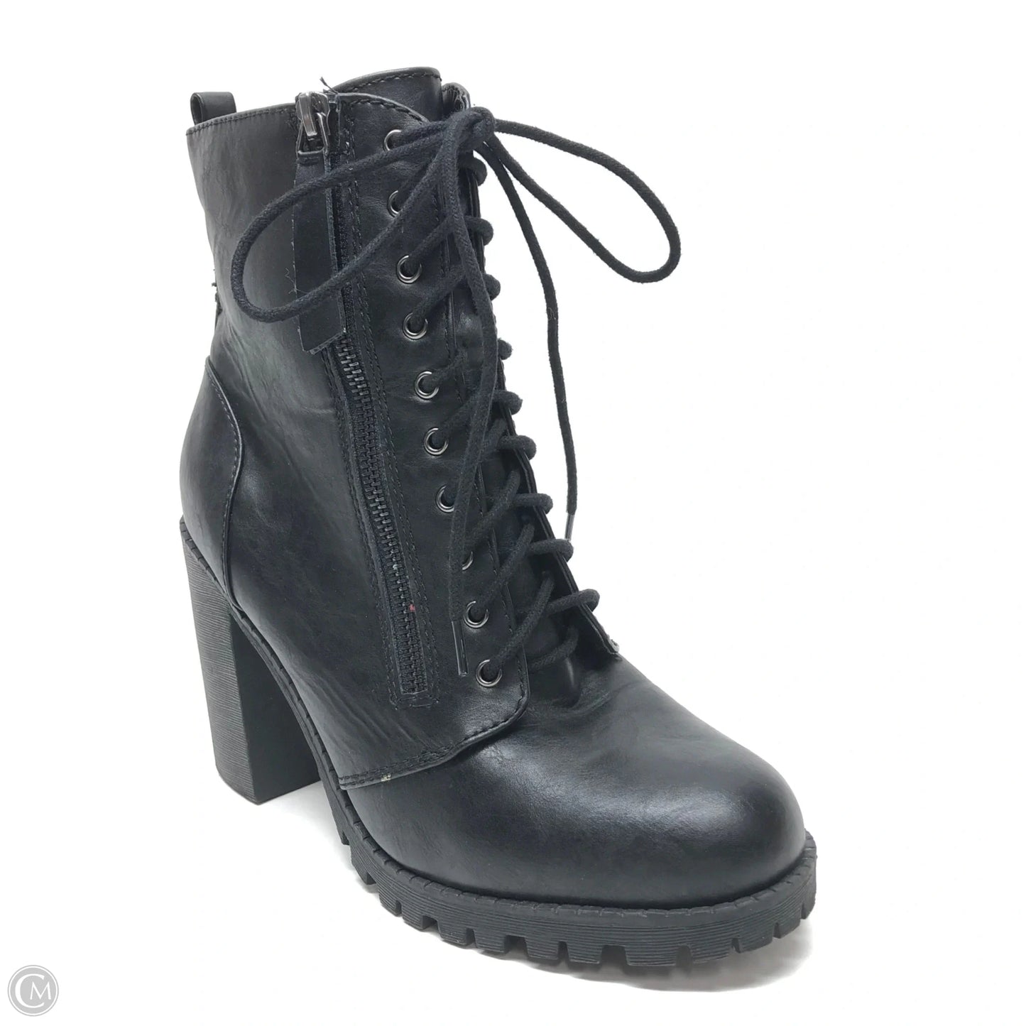 Boots Ankle Heels By Soda In Black, Size: 10