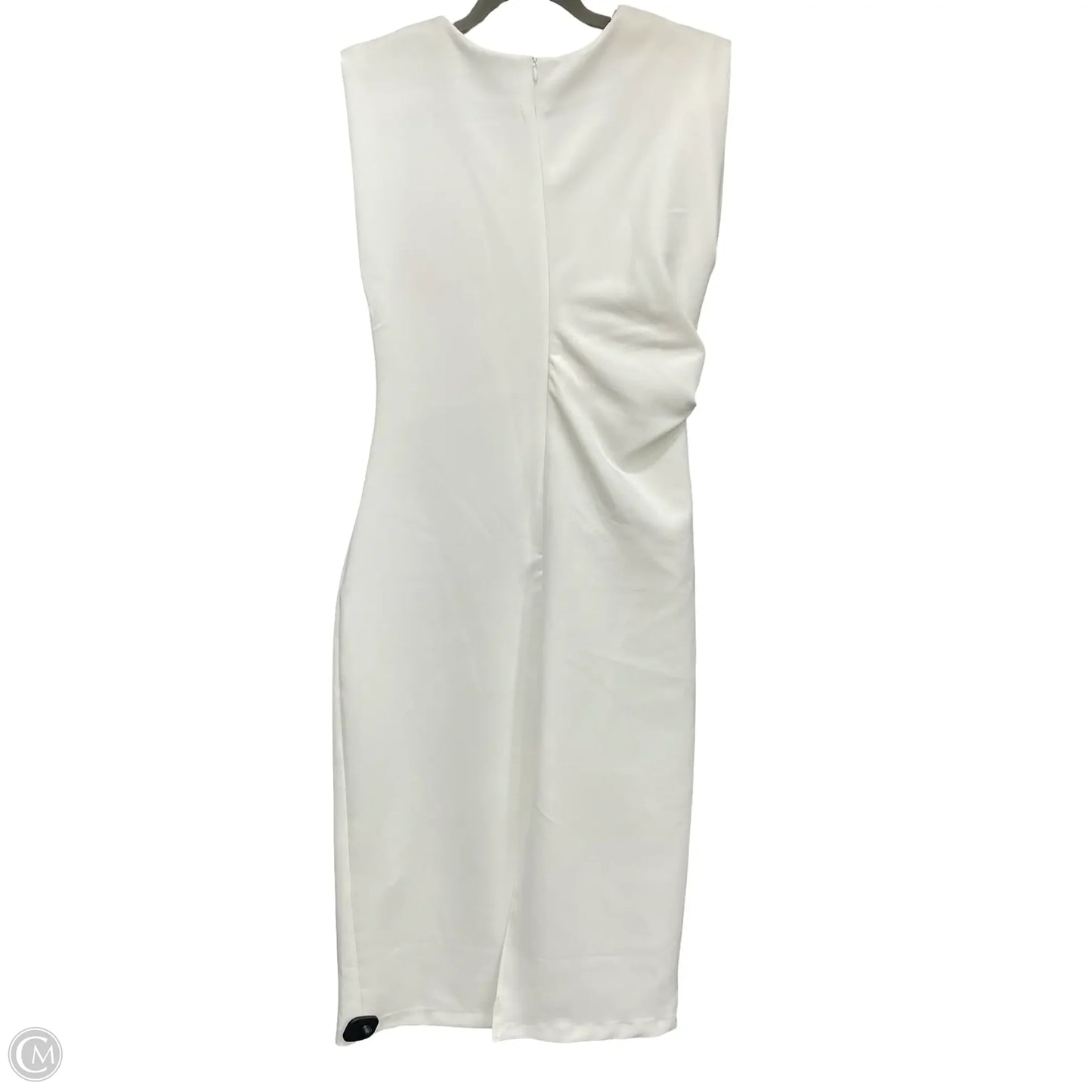 Dress Party Midi By Zara In White, Size: Xl