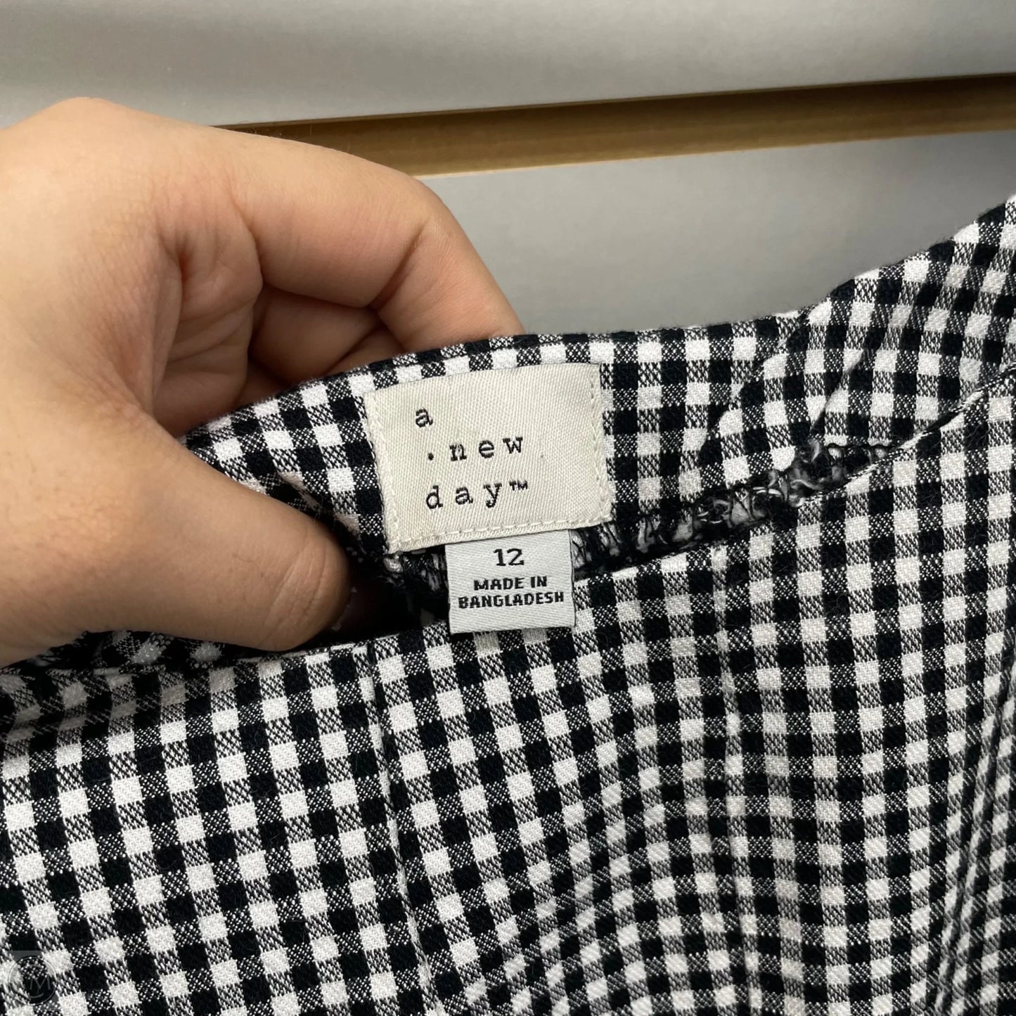 Dress Casual Midi By A New Day In Black & White, Size: 12