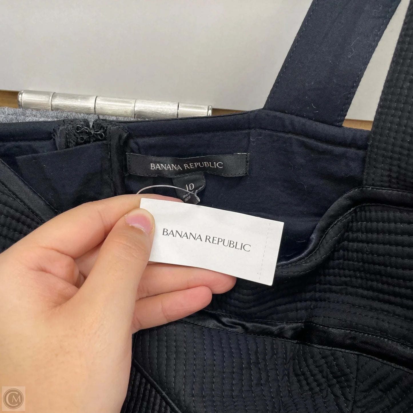 Dress Casual Midi By Banana Republic In Black, Size: 10