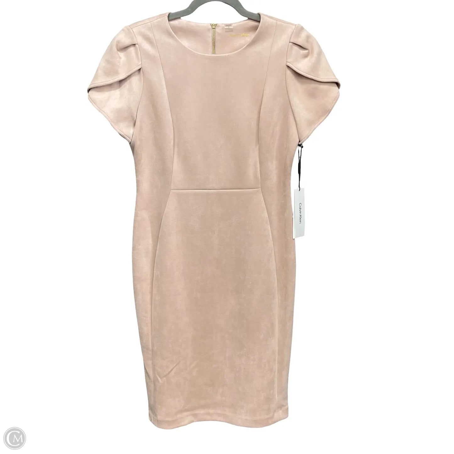 Dress Casual Midi By Calvin Klein In Cream, Size: 10