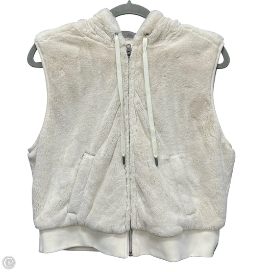 Vest Faux Fur & Sherpa By Calia In Ivory, Size: M