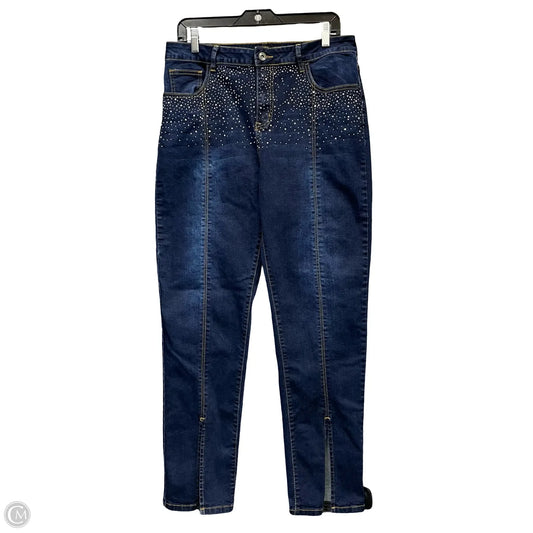 Jeans Straight By Lucky & Blessed In Blue Denim, Size: 14