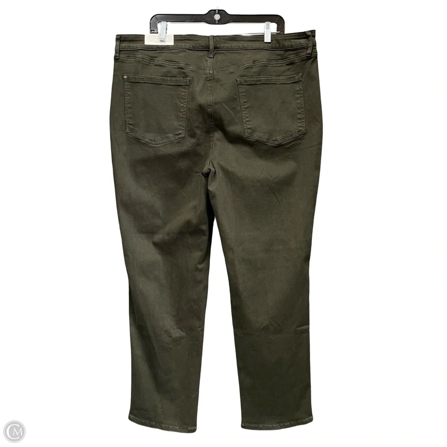 Jeans Straight By Chicos In Green, Size: 20