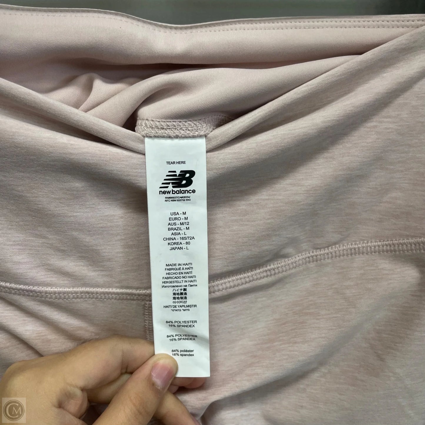 Athletic Leggings By New Balance In Pink, Size: M