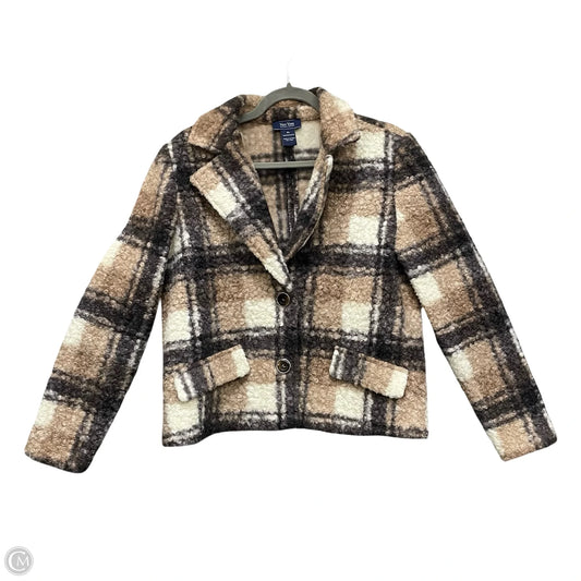 Jacket Faux Fur & Sherpa By New York And Co In Beige, Size: Lp