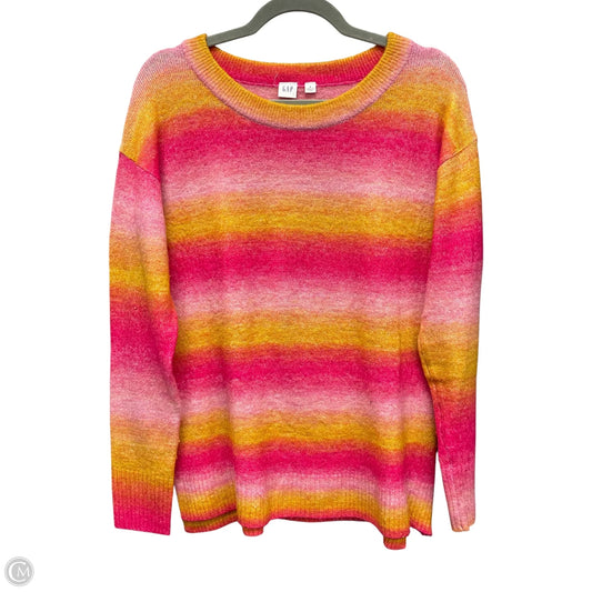 Sweater By Gap In Pink & Yellow, Size: S