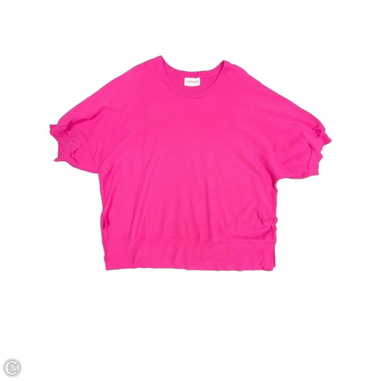 Sweater Short Sleeve By First Love In Pink, Size: 1x