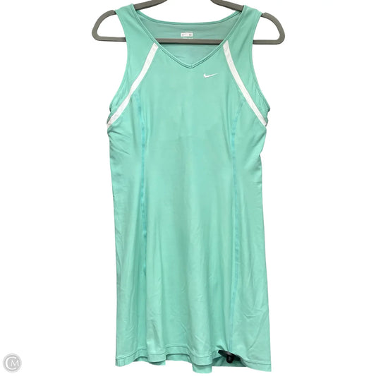 Athletic Dress By Nike Apparel In Green, Size: M