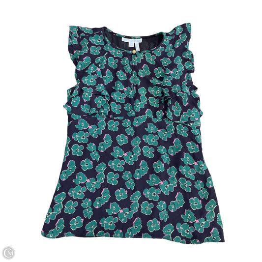 Top Sleeveless By Draper James In Blue & Green, Size: 4