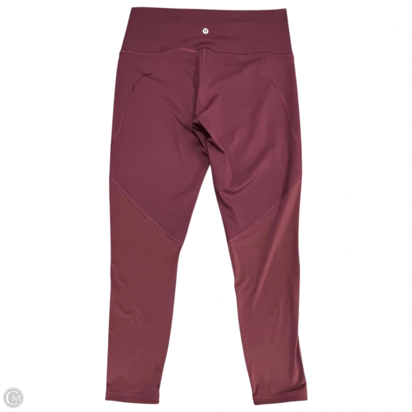 Athletic Leggings By Lululemon In Maroon, Size: 10