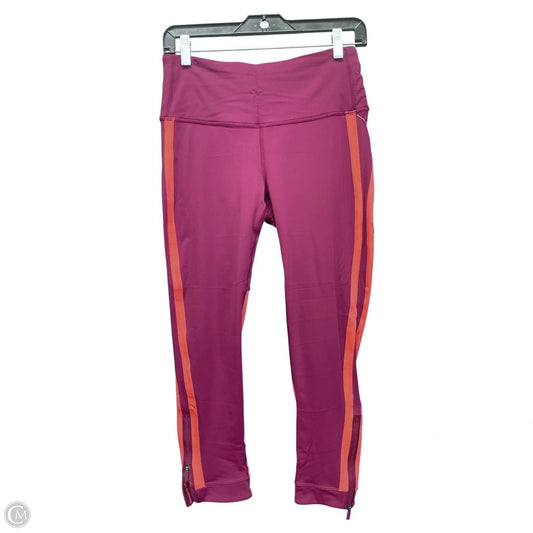 Athletic Leggings By Lululemon In Orange & Purple, Size: 8