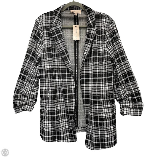 Blazer By Philosophy In Black & White, Size: Xl