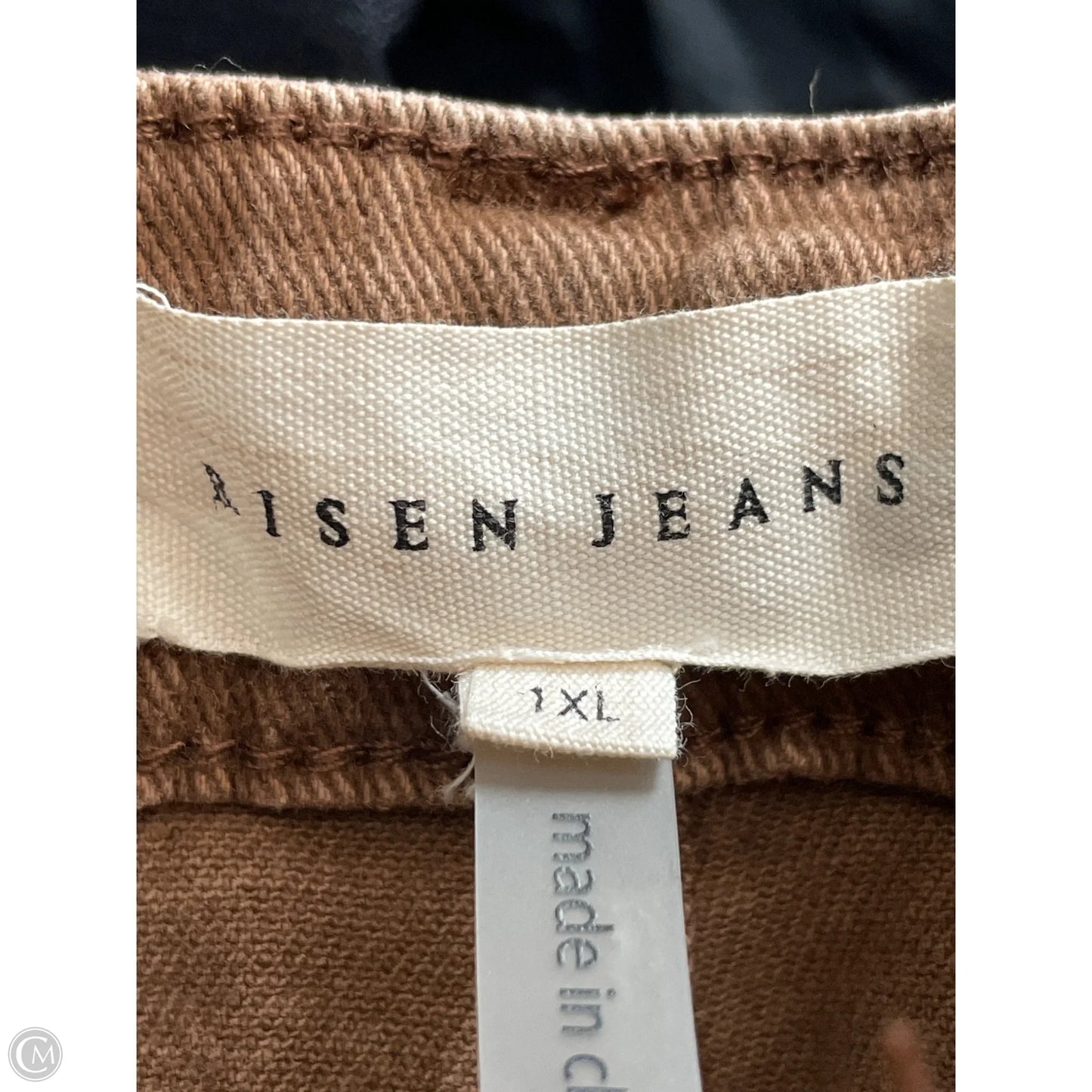 Jeans Straight By Risen In Brown, Size: 1x