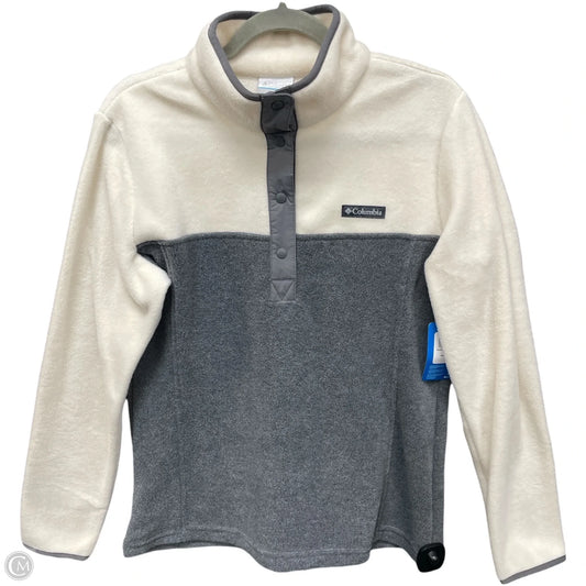 Jacket Fleece By Columbia In Grey & White, Size: M