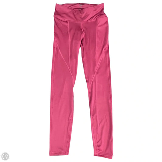 Athletic Leggings By Reebok In Maroon, Size: S