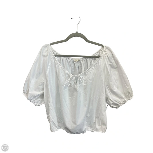 Top Short Sleeve By Lucky Brand In White, Size: Xl
