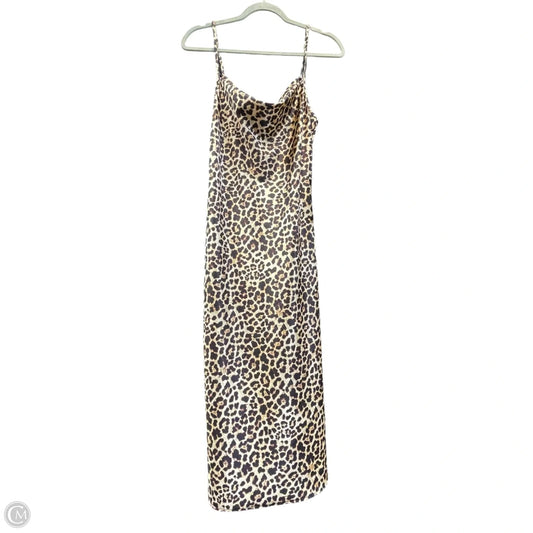 Dress Casual Midi By Bebe In Animal Print, Size: S