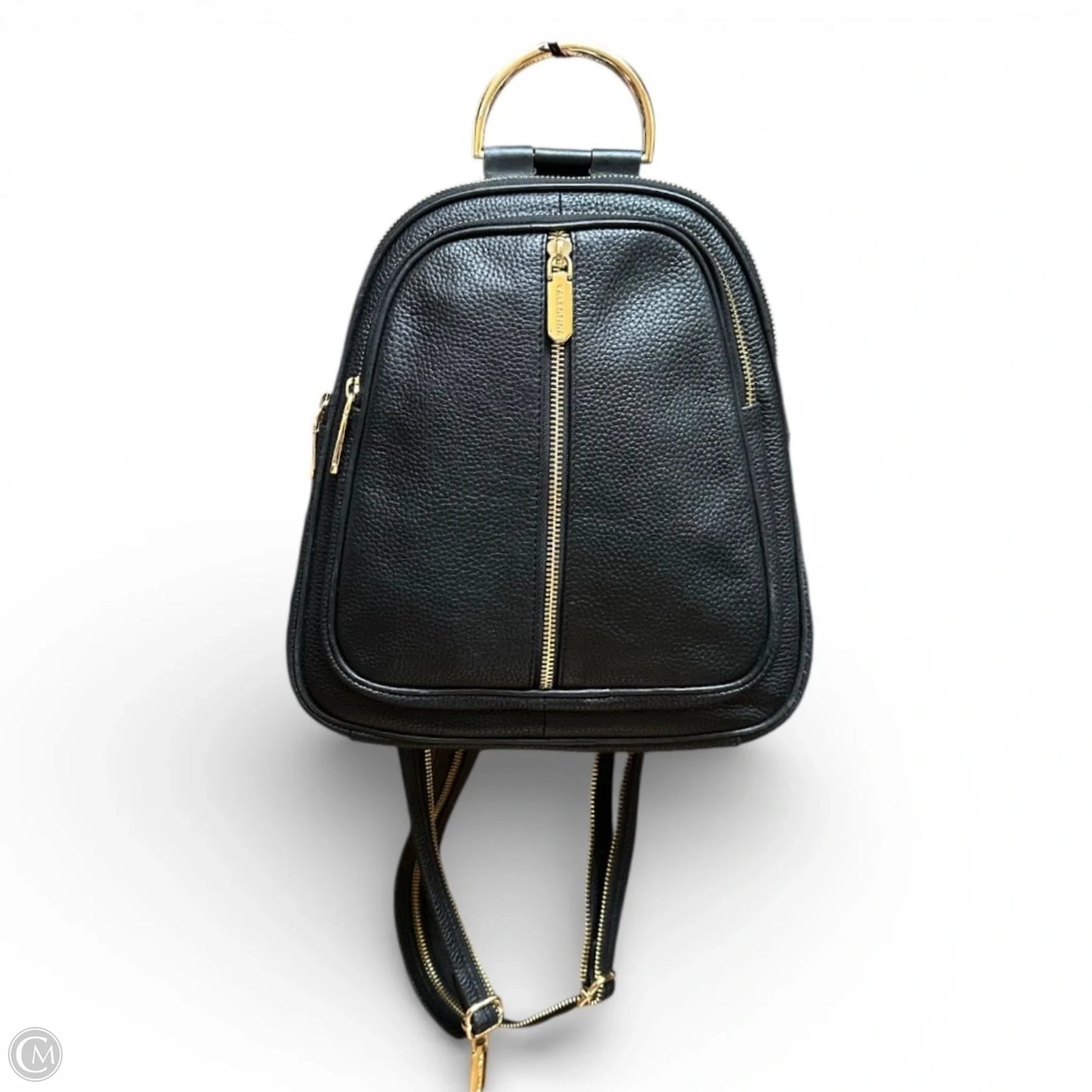 Backpack Leather By Valentina, Size: Small