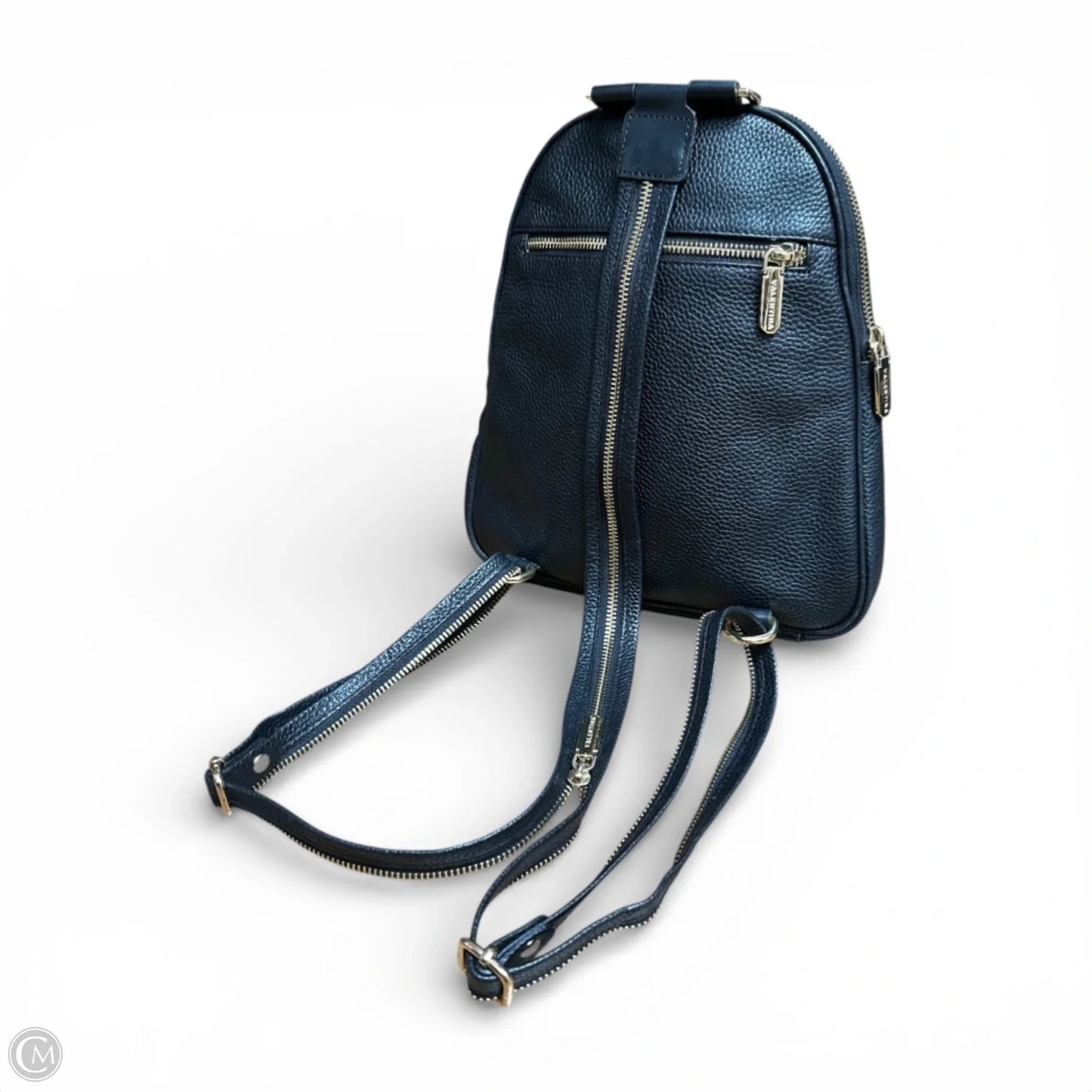 Backpack Leather By Valentina, Size: Small