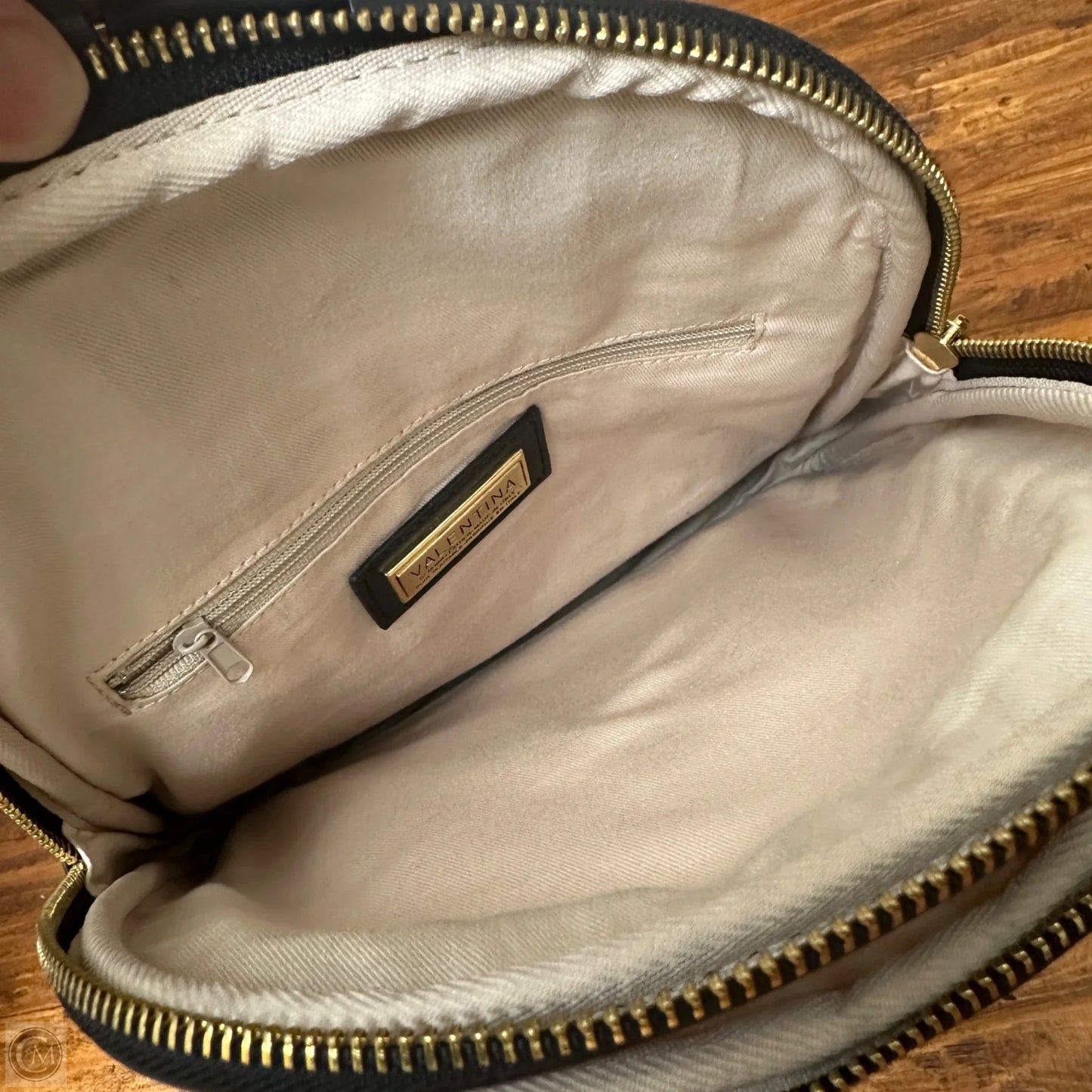 Backpack Leather By Valentina, Size: Small