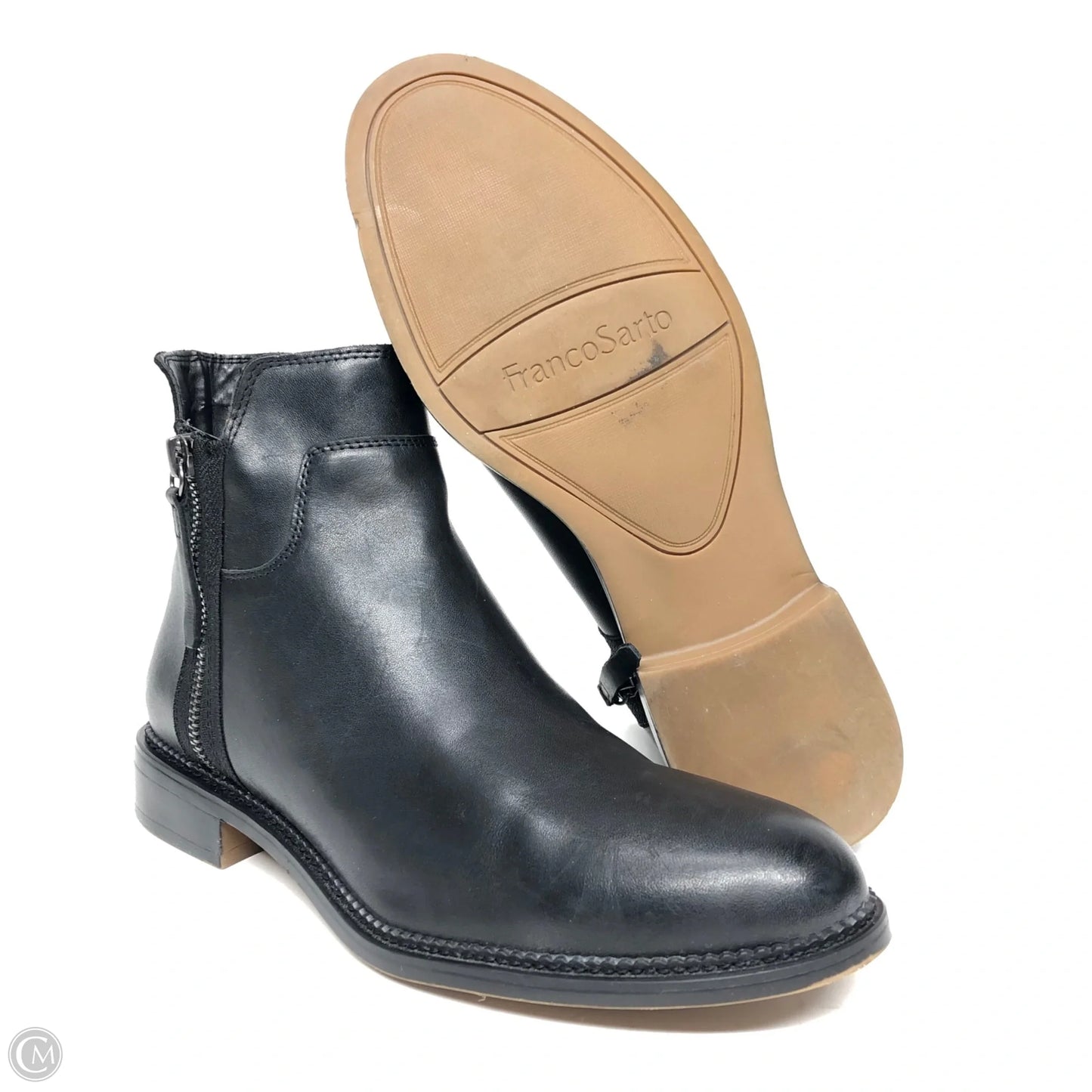 Boots Ankle Heels By Franco Sarto In Black, Size: 9.5