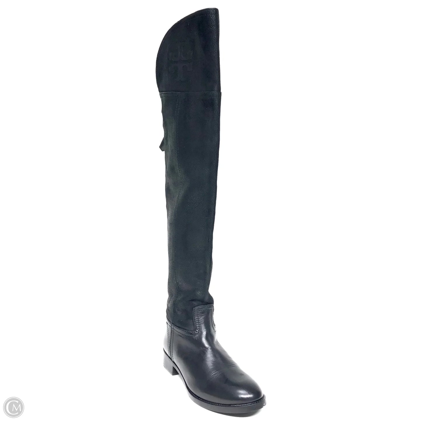 Boots Designer By Tory Burch In Black, Size: 5