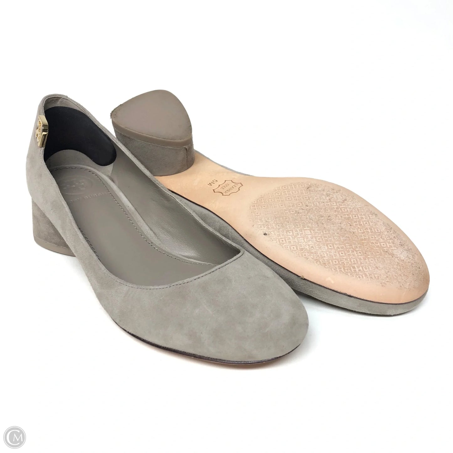 Shoes Designer By Tory Burch In Grey, Size: 5