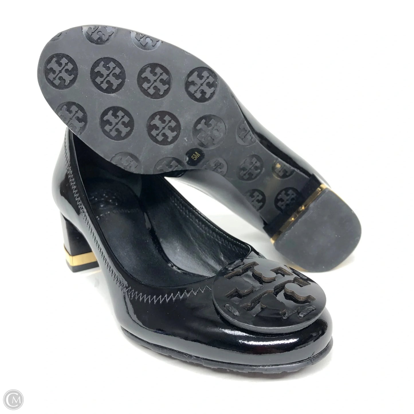 Sandals Designer By Tory Burch In Black, Size: 5