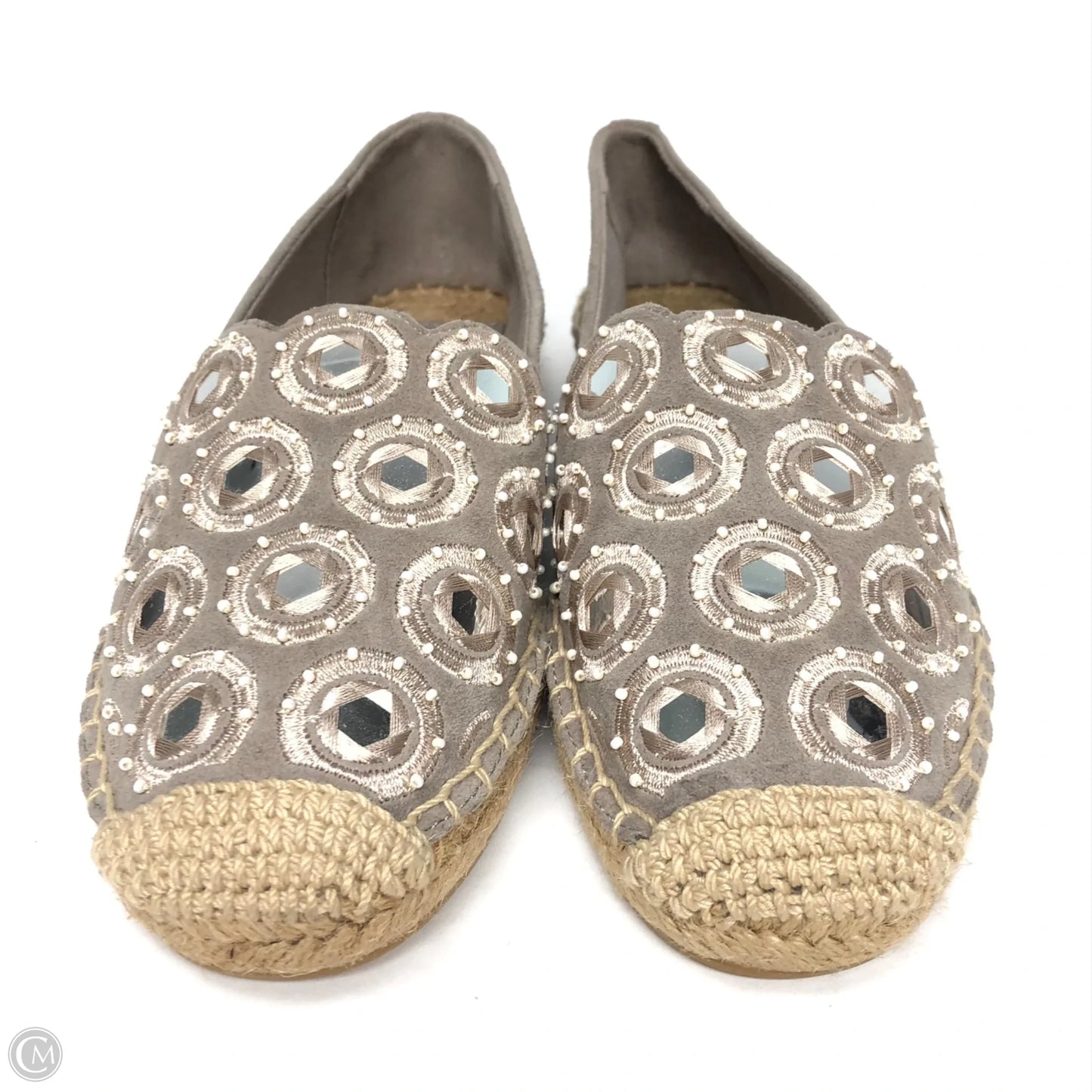 Shoes Designer By Tory Burch In Grey, Size: 5
