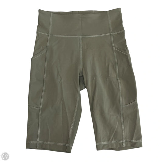 Athletic Shorts By Lululemon In Green, Size: 4