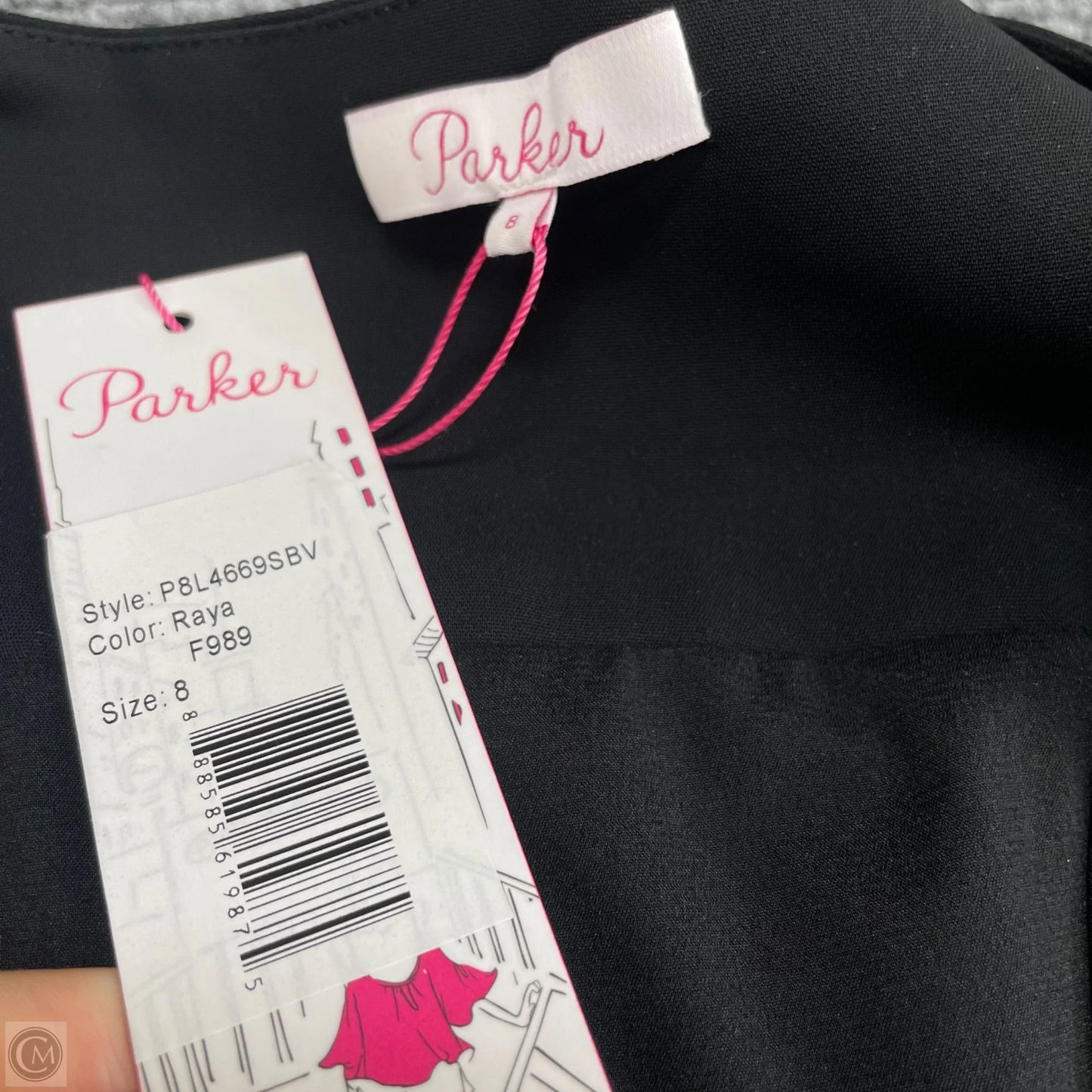 Romper By Parker In Black, Size: 8